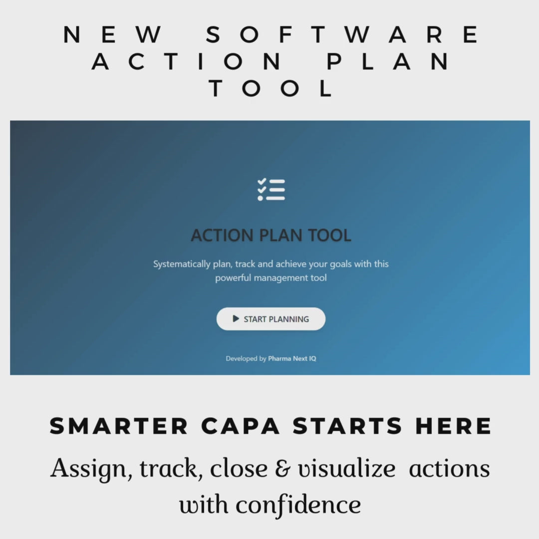Action Plan Tool: Digital Planner for Defining Project Actions & Closure Tracking