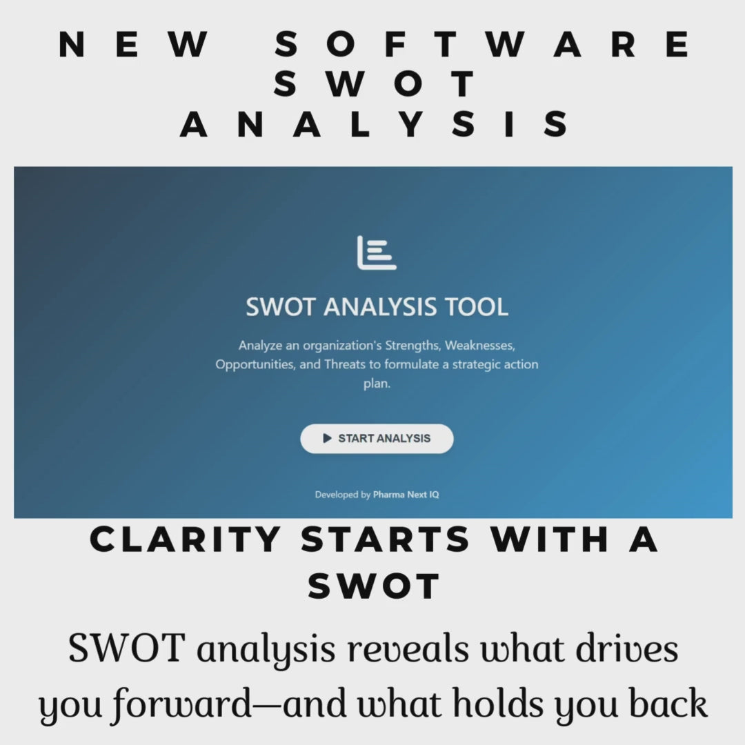 SWOT Analysis Software for Pharma Strategy & Regulatory Compliance