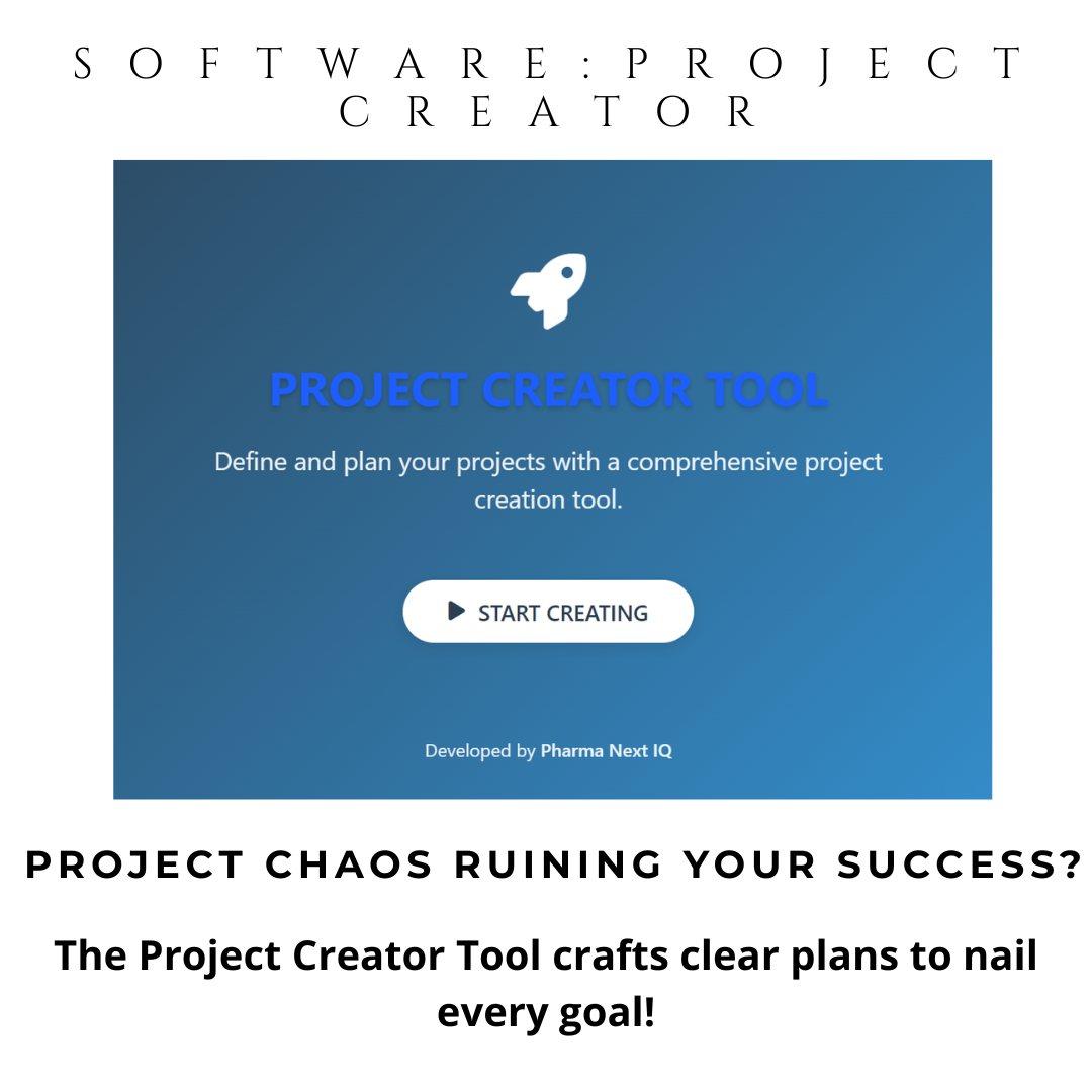 Project Creator Tool: Comprehensive Digital Planner for Automated project Charter, KPI Tracking & Stakeholder Management