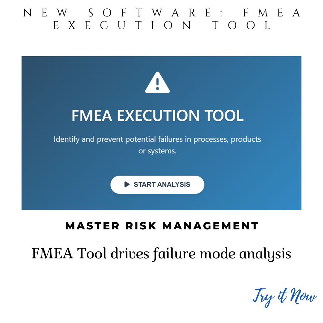 FMEA Software for Pharmaceutical Risk Management & Health Authorities Compliance