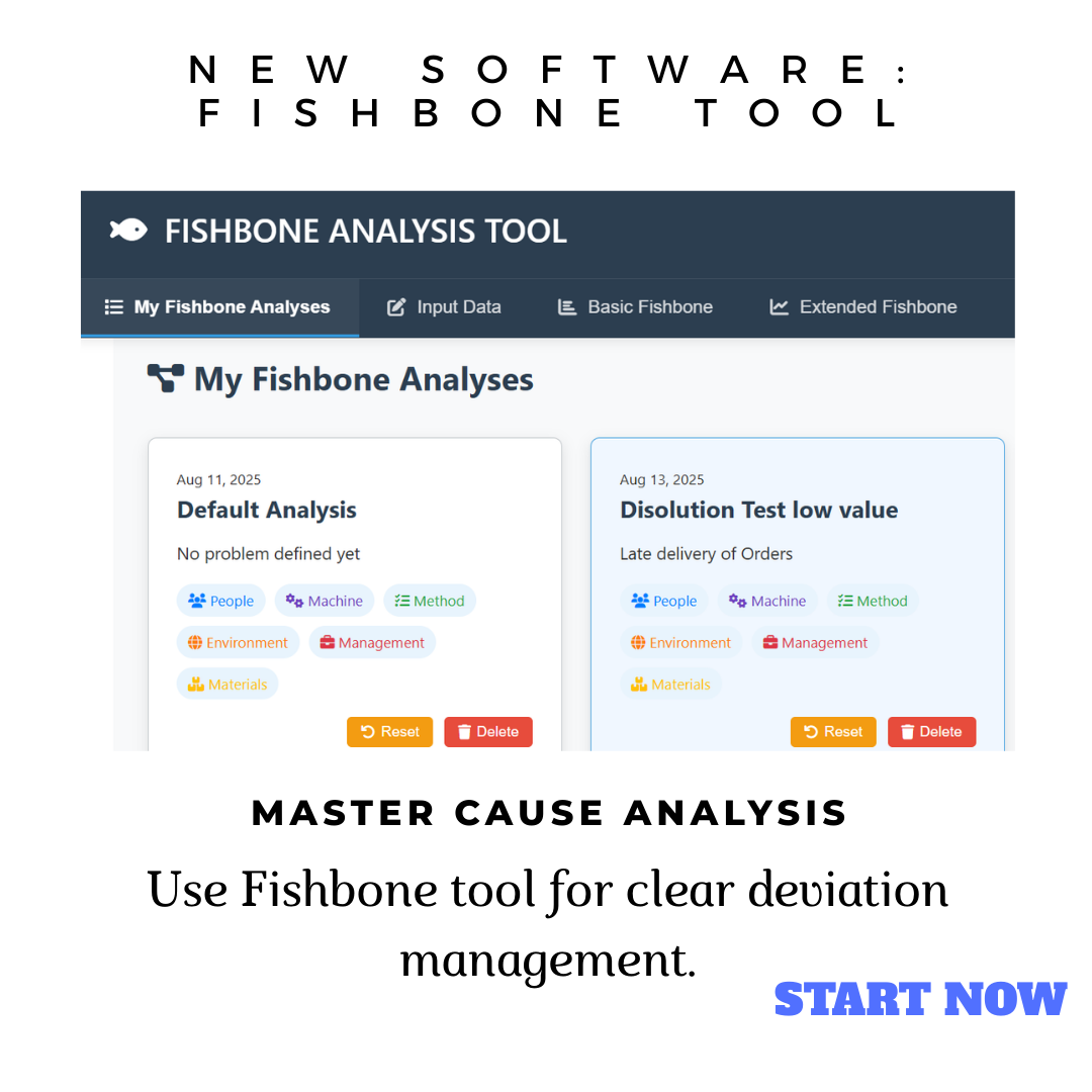 Fishbone Diagram Software for Pharma Root Cause Analysis & Compliance