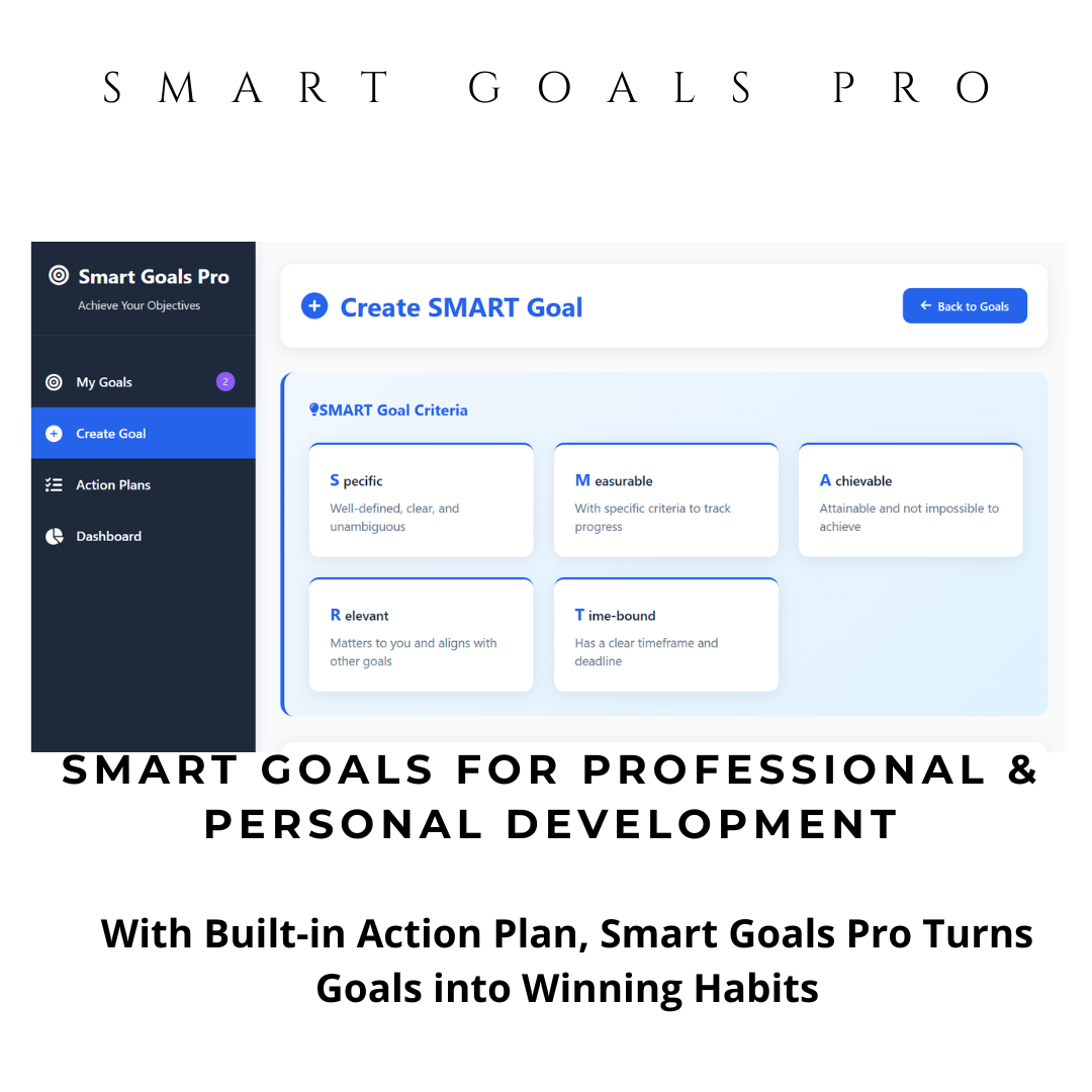 Goal Master Pro – Your SMART Path to Success.  EBOOK included