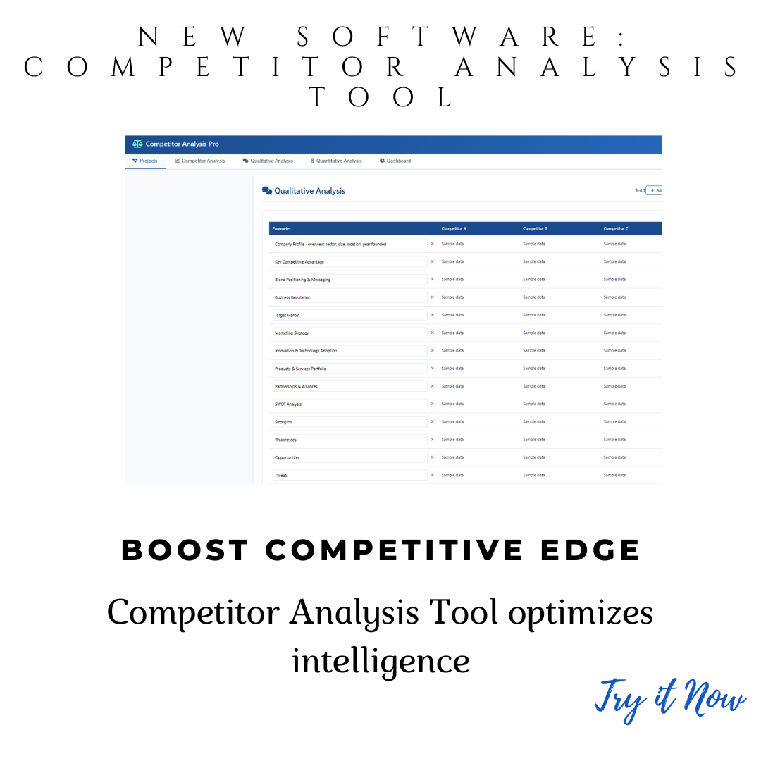 Competitor & Suppliers Analysis Software for Pharma Market Strategy & Compliance