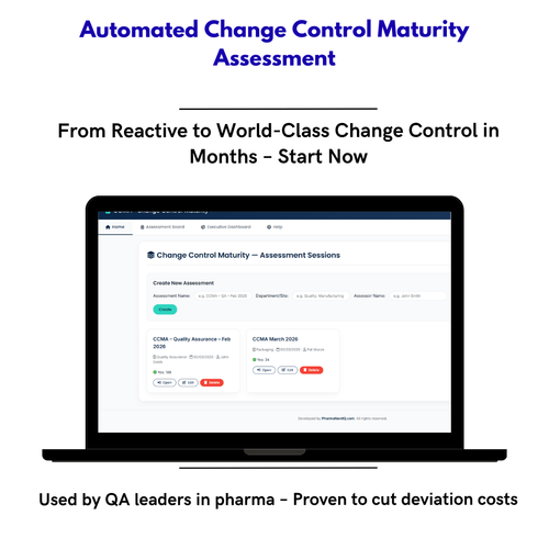 Change Control Maturity Assessment (CCMA) – La única herramienta digital para evaluar y elevar la madurez de tu sistema de Gestión de Cambios en la industria farmacéutica