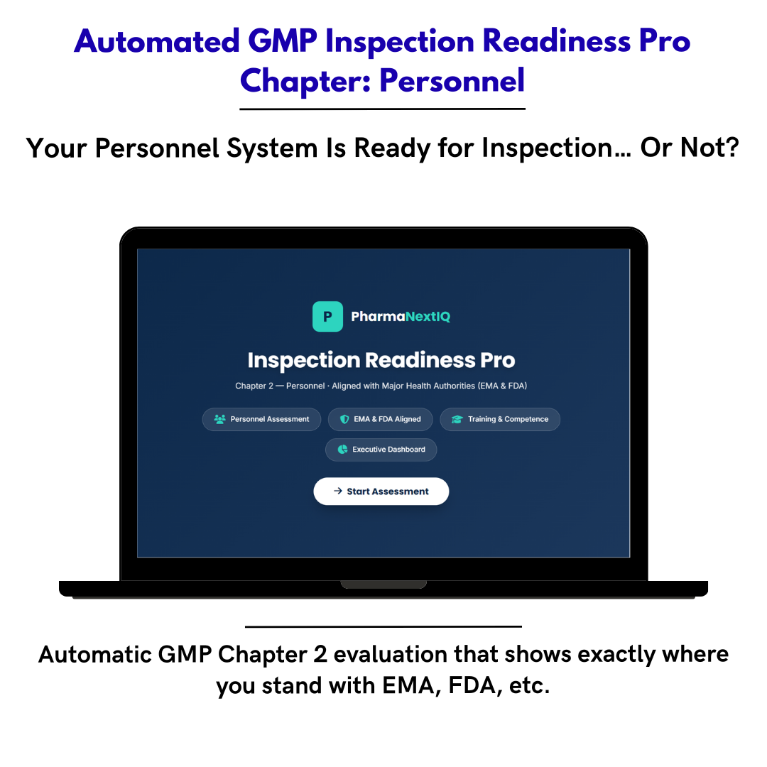 Inspection Readiness Chapter 2 — Personnel GMP Compliance Self-Assessment Framework