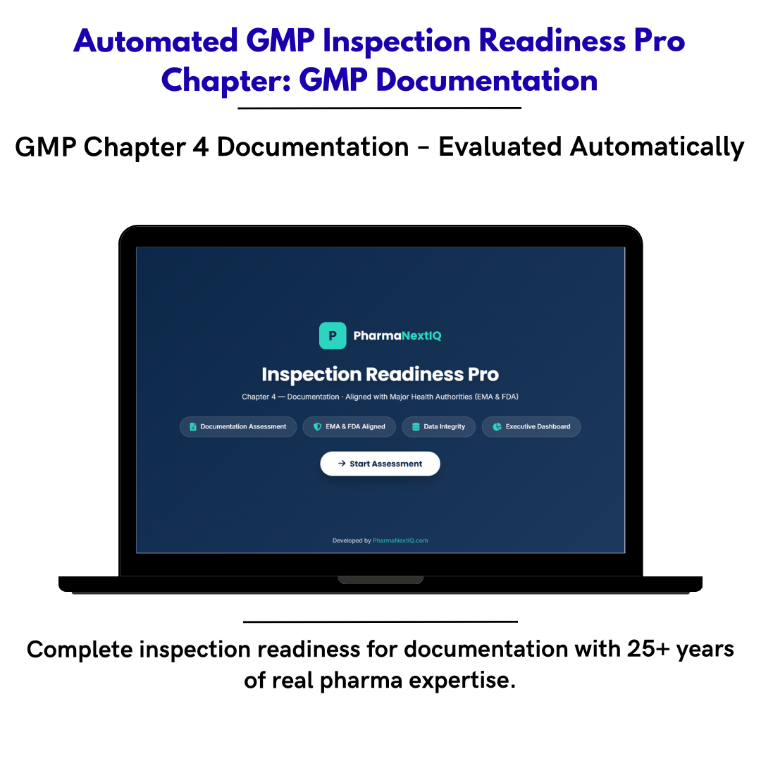 Inspection Readiness Chapter 4 — Documentation & Data Integrity GMP Self-Assessment Framework