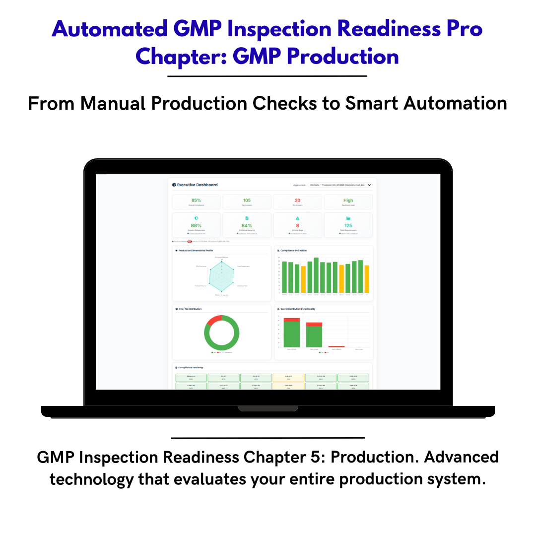 Inspection Readiness Chapter 5 — Production & Process Validation GMP Self-Assessment Framework
