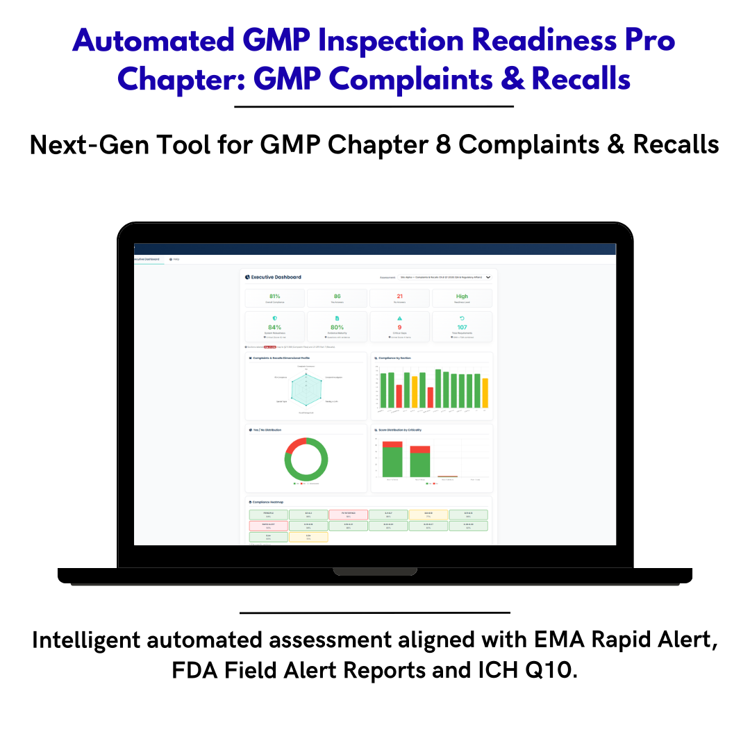 Inspection Readiness Chapter 8 — Complaints, Quality Defects & Recalls Self-Assessment Framework