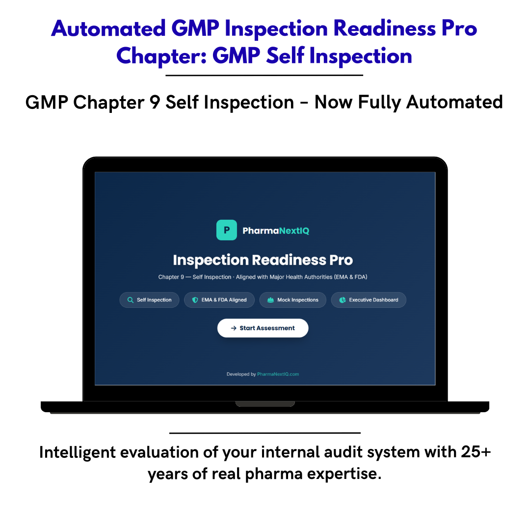 Inspection Readiness Chapter 9 — Self Inspections & Internal Audit GMP Framework