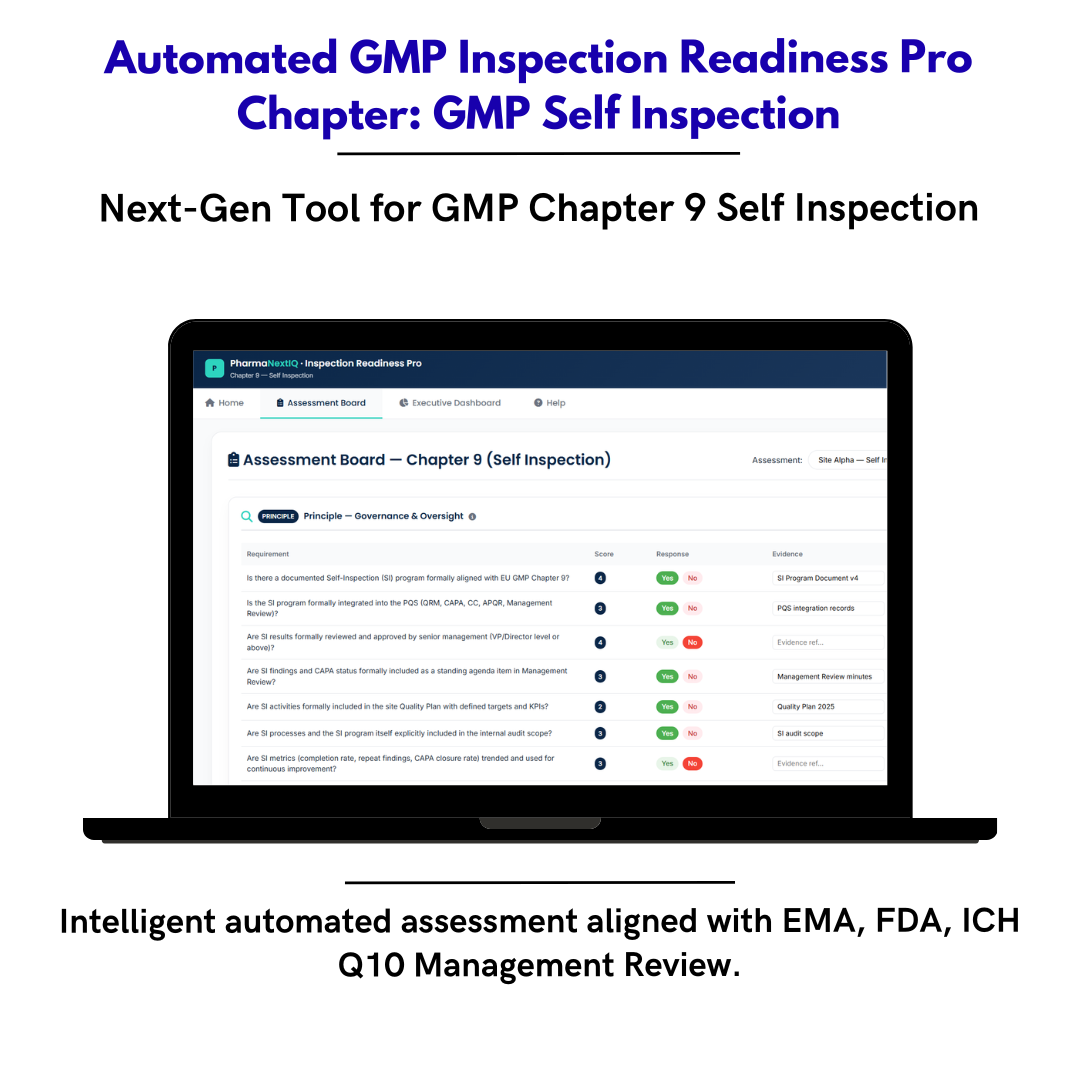 Inspection Readiness Chapter 9 — Self Inspections & Internal Audit GMP Framework
