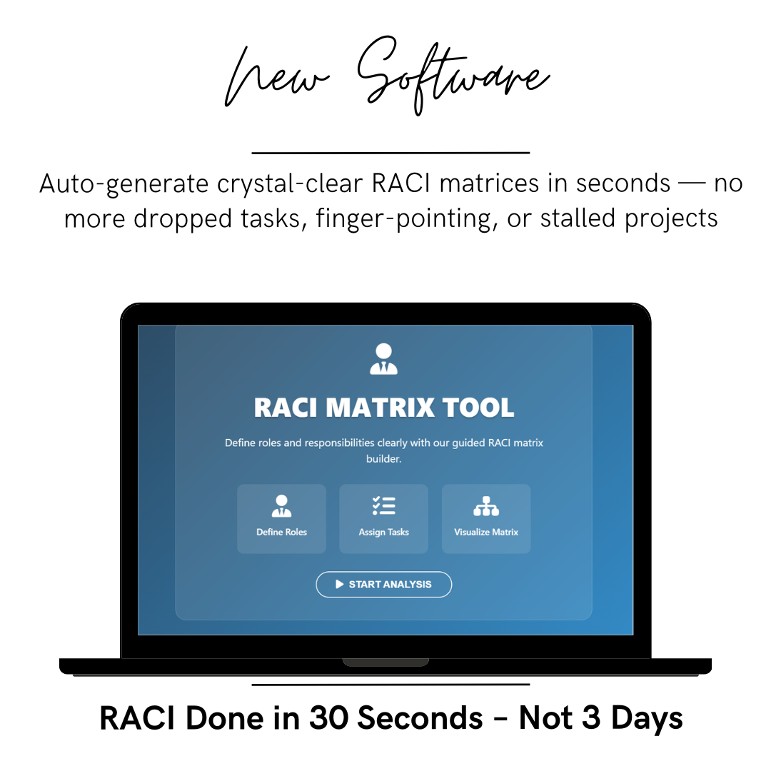 RACI Matrix Software: Digital Tool for Pharma Team Responsibility & Accountability Planning