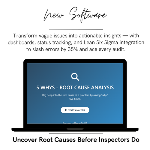 5 Whys Software: Root Cause Analysis Tool for Pharma & Lean Six Sigma