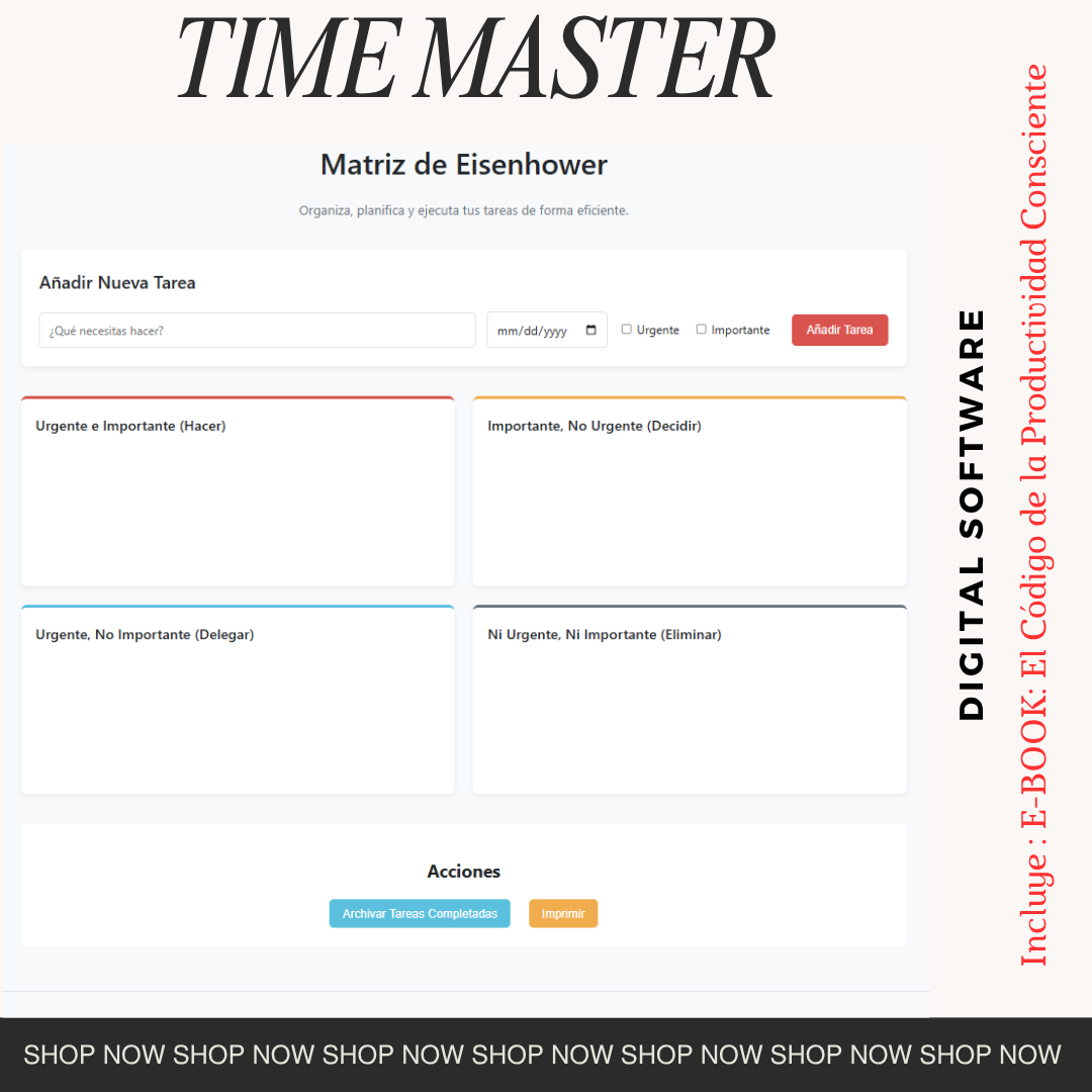 "Software Time Master para PC: Domina tu tiempo, maximiza tu productividad"