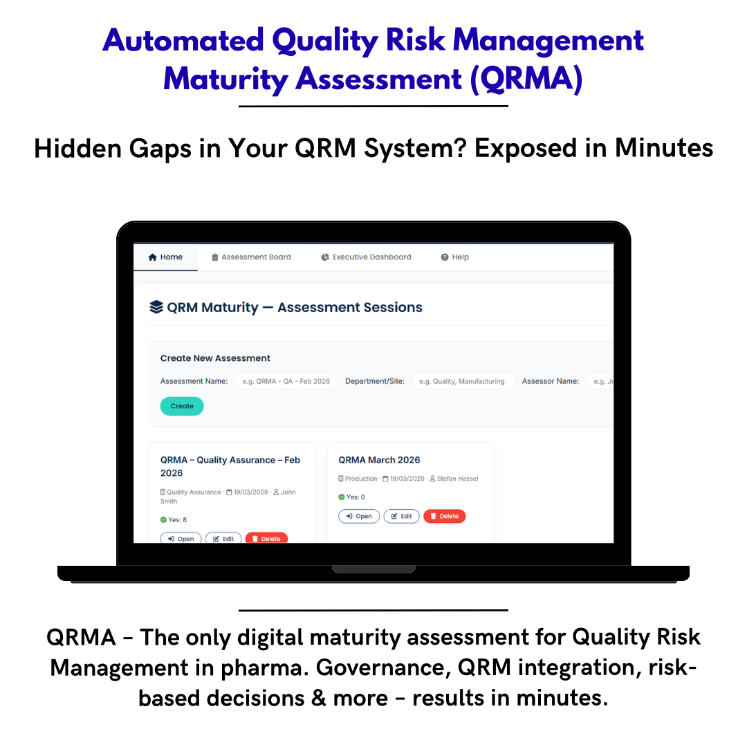 QRM Maturity Assessment (QRMA) – La única herramienta digital para medir y elevar la madurez real de tu sistema de Gestión de Riesgos de Calidad en la industria farmacéutica