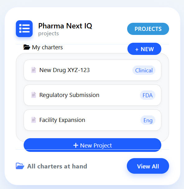 Herramienta Project Charter Software: Lanzamiento Preciso de Proyectos Pharma – Alinea Stakeholders y Define Éxito desde el Día 1