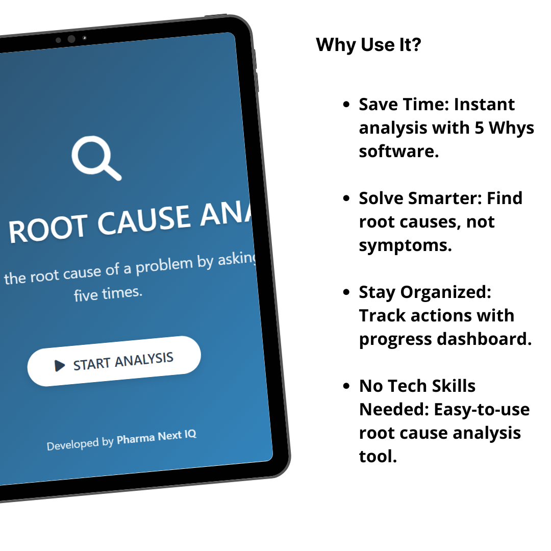 5 Whys Software: Root Cause Analysis Tool for Pharma & Lean Six Sigma