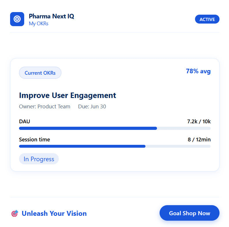OKR Goals Pro: Software para Definir Metas Profesionales y Personales – Automatiza tu Ascenso con el Método de Google y Spotify