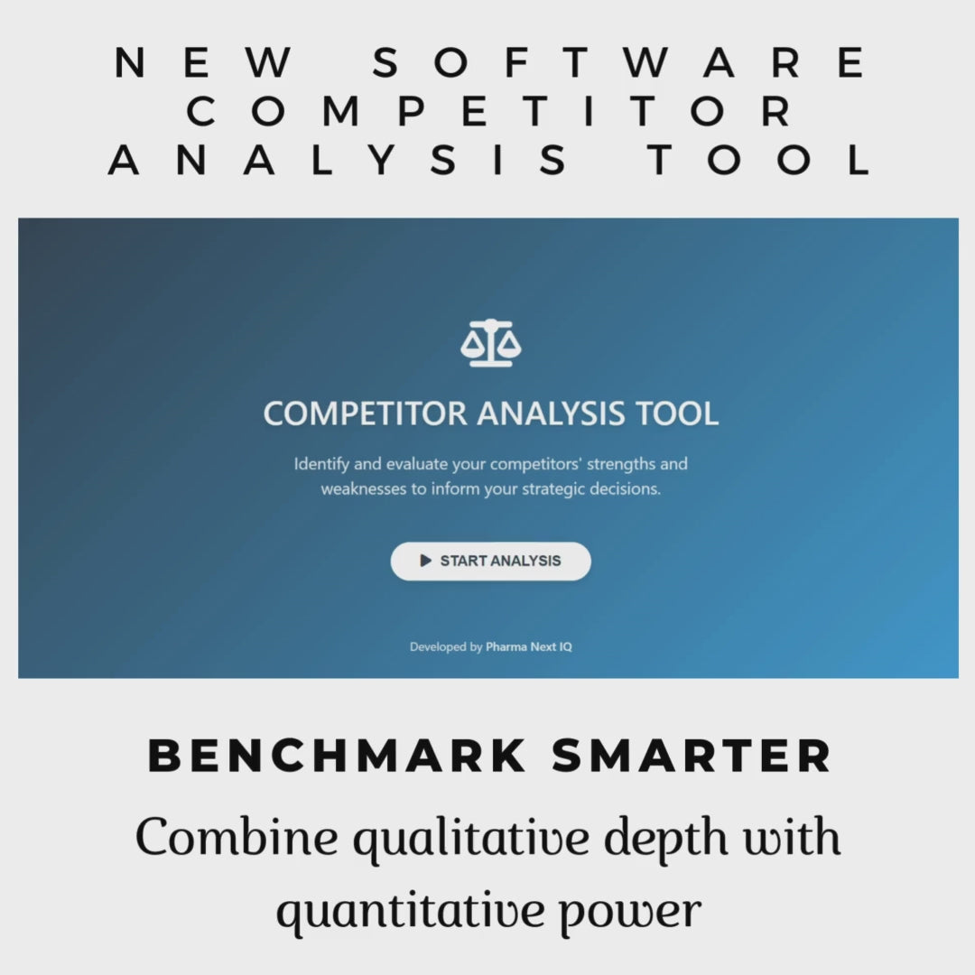 Competitor & Suppliers Analysis Software for Pharma Market Strategy & Compliance