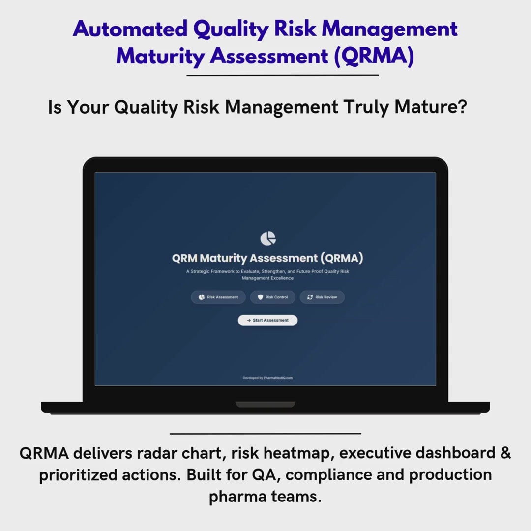QRM Maturity Assessment (QRMA) – La única herramienta digital para medir y elevar la madurez real de tu sistema de Gestión de Riesgos de Calidad en la industria farmacéutica