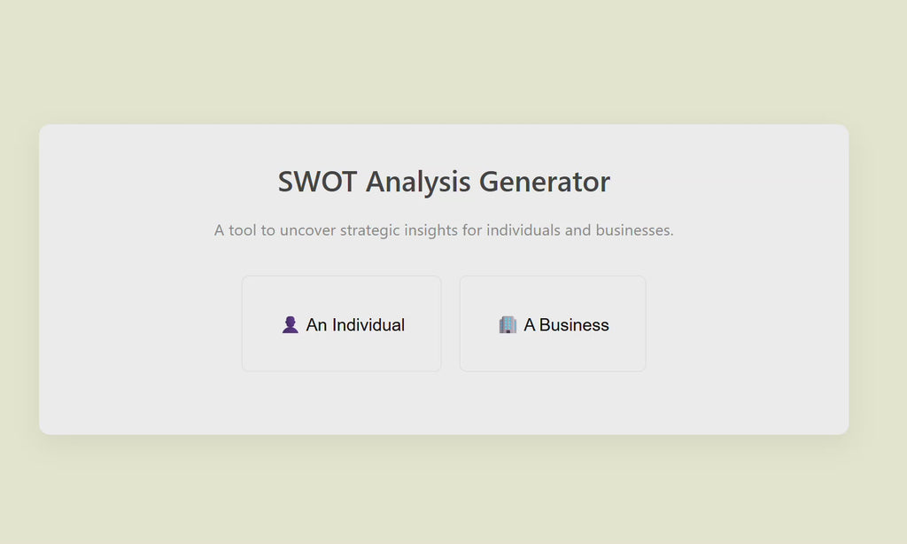 Generador de Análisis DAFO Profesional – Software Interactivo y Personalizable
