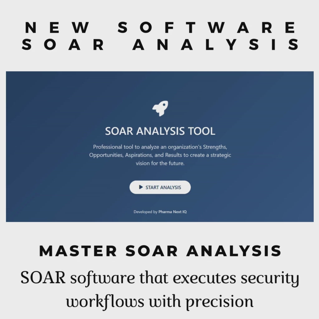 SOAR Analysis Software for Pharma Strategic Vision & Compliance
