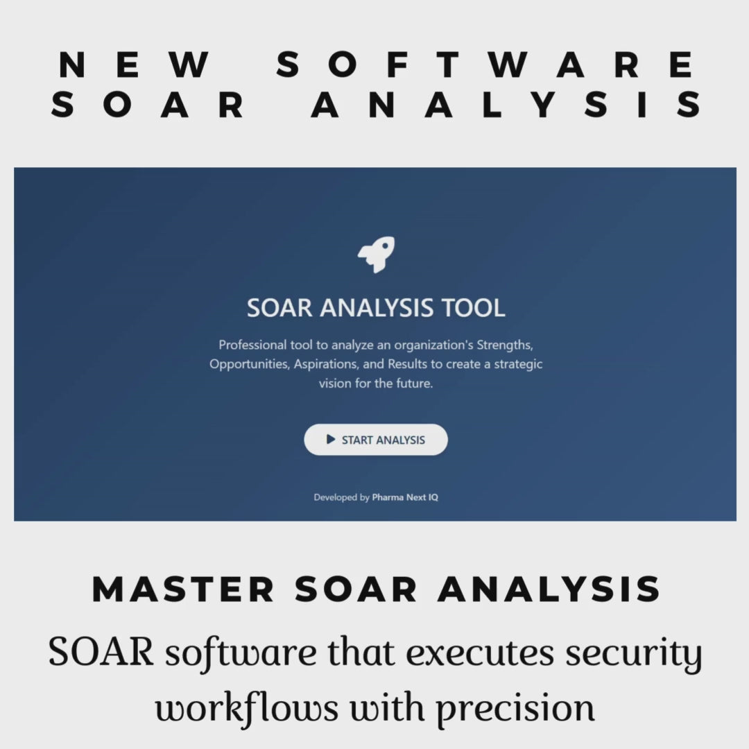 SOAR Analysis Software for Pharma Strategic Vision & Compliance