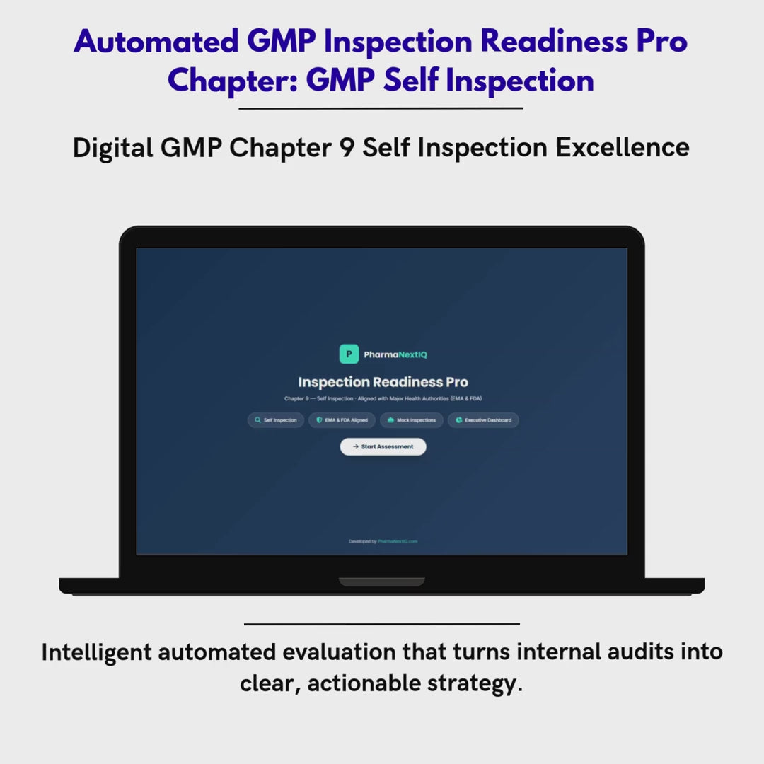 Inspection Readiness Chapter 9 — Self Inspections & Internal Audit GMP Framework