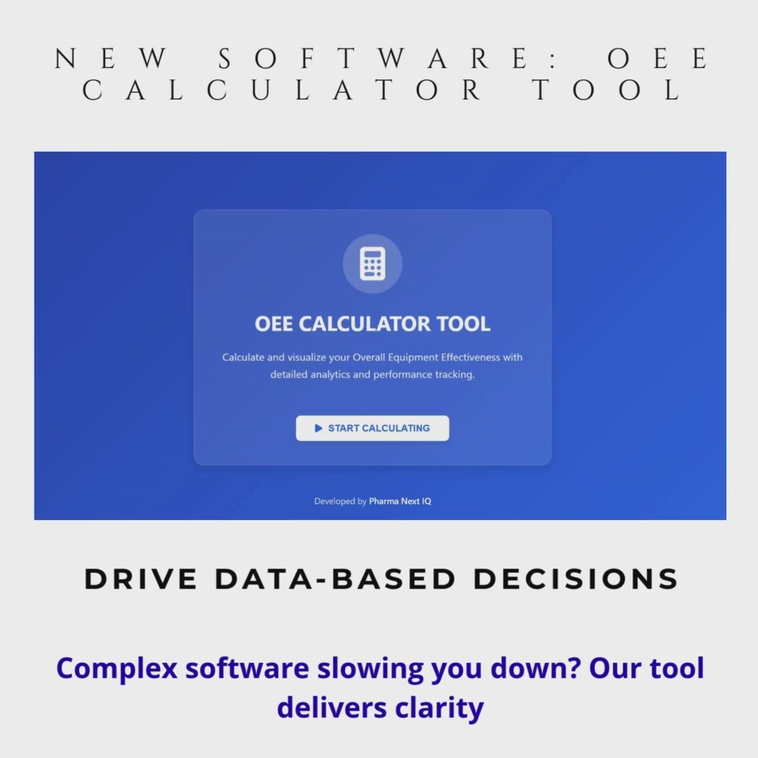 OEE Calculator Tool - Boost Manufacturing Efficiency Software
